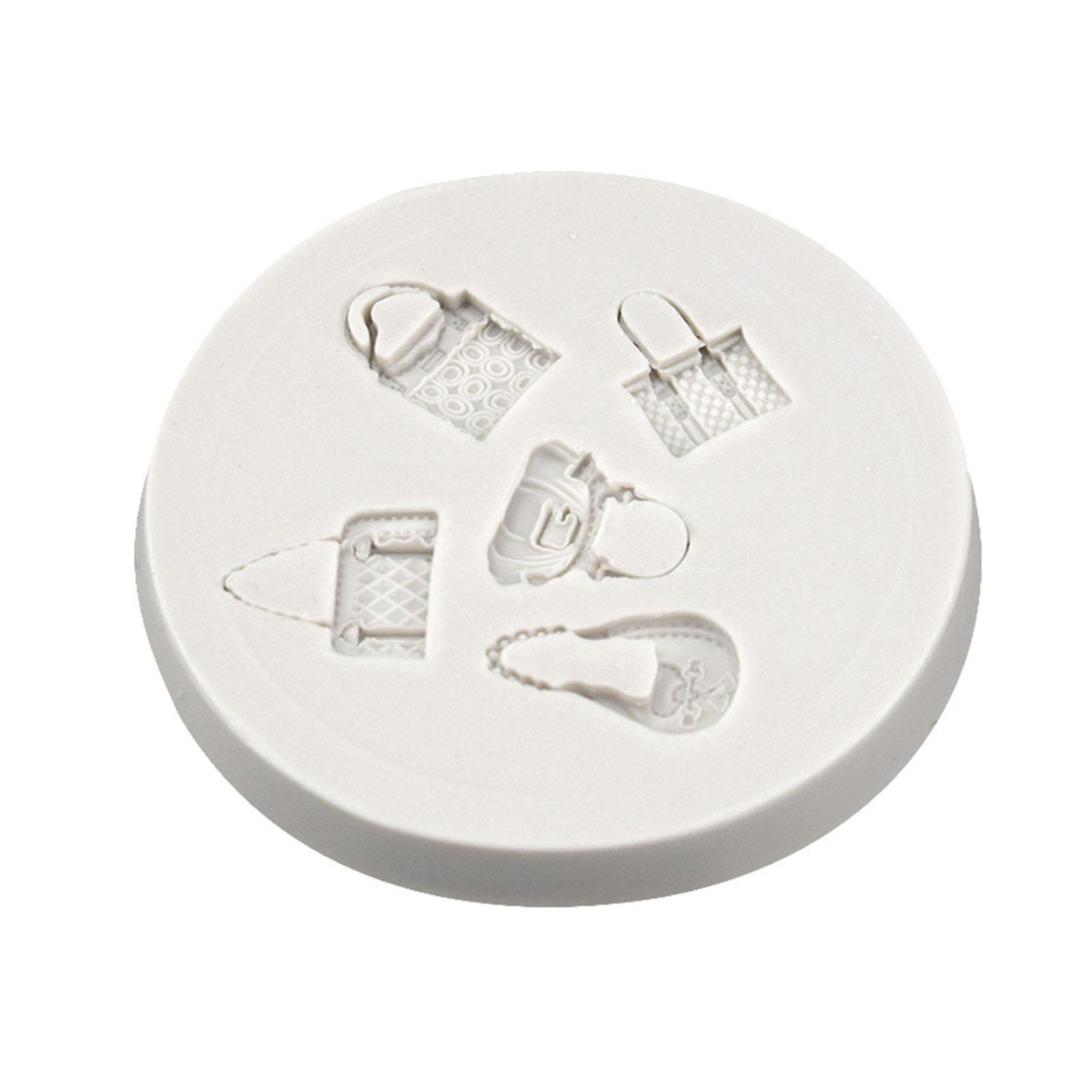 

Мини-сумка в форме силиконовой формы для помадки, шоколада, формы для торта, десерта, дома, кухня, принадлежности для выпечки, антипригарное покрытие белый