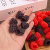 10/20Pcs Black Red Artificial Raspberry Fruit Strawberry Mulberry Model for Home Decor Fake Fruit Cake Decoration Accessories