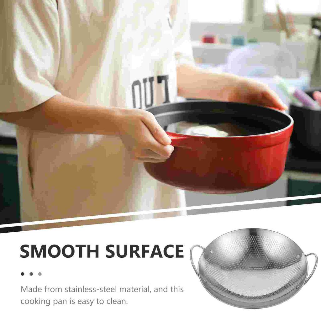 8 Inch Stainless Steel Dry Pot Small Cooking Pots Kitchen Metal Pans For Stock Pot With Handle Shabu Pan Fry Pan Cookware Set