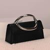 New French Handbag Small Square Bag Niche Fashion Personalized Shoulder Bag Retro Satin Messenger Women's Bag Explosion