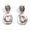Personality Exaggerated Metal Hat Pendant Earrings Women'S High-End Sense Retro Texture Earrings Earrings