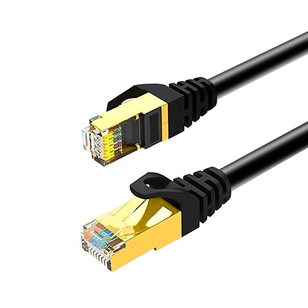 

Мережевий кабель Ethernet CAT7 10Gb RJ45 Мережевий кабель Мережевий Ethernet Патч-корд CAT 7 Кабель для комп’ютерного маршрутизатора 0.3 M-2Pcs