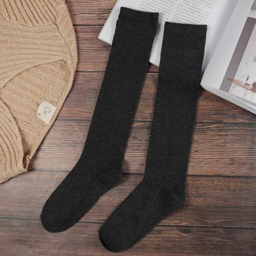 Casual Sport Cotton Ladies Student For Girl Women Stockings Knee High Socks Calf Sock Hosiery