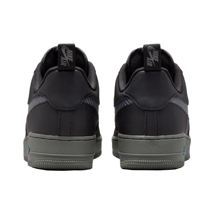 Nike Air Force 1 Carbon Fiber Weave Men Sneakers Black White Iron-Grey DR0155-002