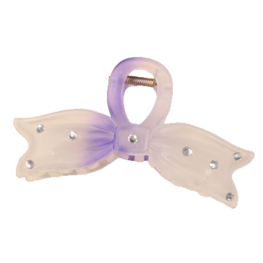 Matowy klips rekinowy, spinka do włosów z kokardą jaskółczy ogon do fryzur upiętych 2025