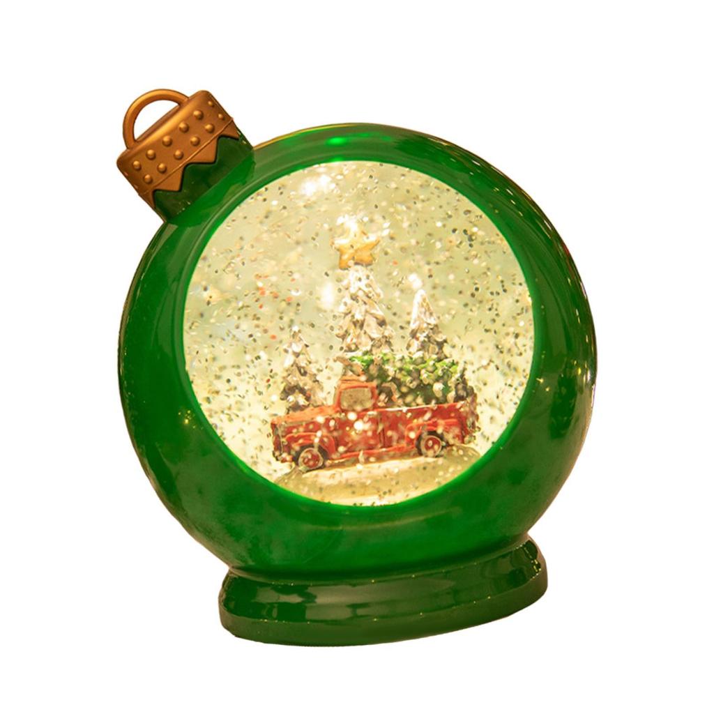 Christmas Snow Globe Christmas Ball Gift Luminous Home Decoration Crafts Snow