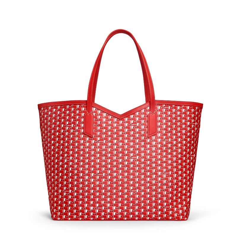 Luxury Brand Tote Bag Woman Classic Monogram Print Coated Canvas Handbag Large Capacity Shoulder Bag With Removable Zipped Pouch