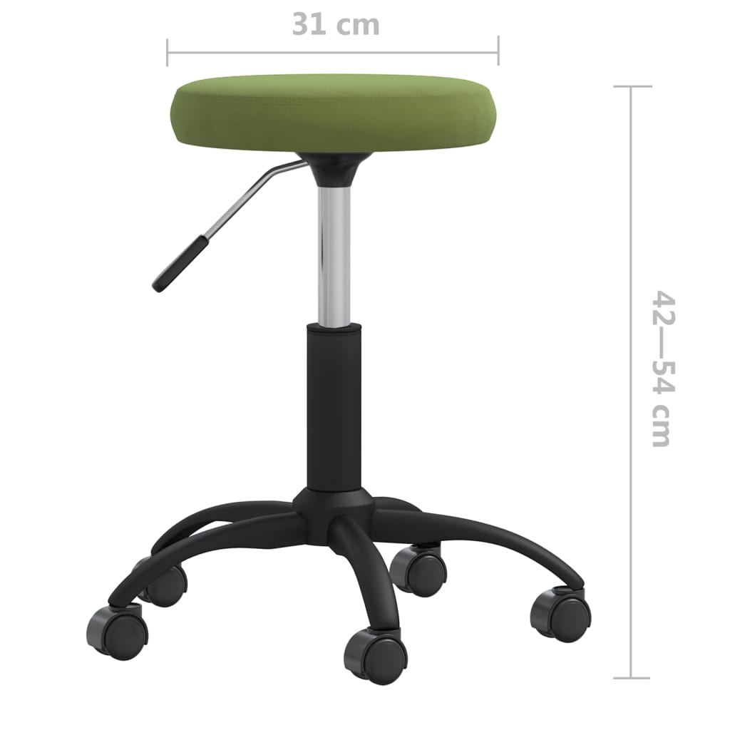 Dining Chair Light Green Velvet