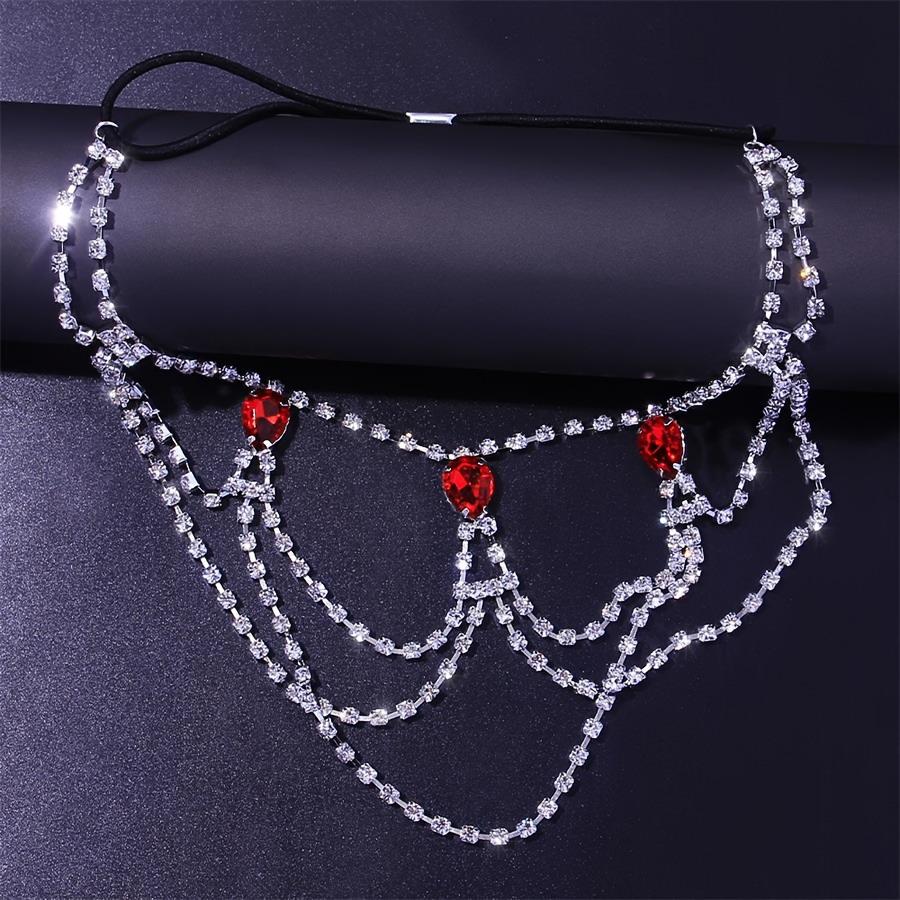New Hot Multi-layer Claw Chain Leg Chain: European & American Elastic Rhinestone Body Chain