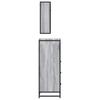 3 Piece Bathroom Furniture Set Grey Sonoma Particleboard