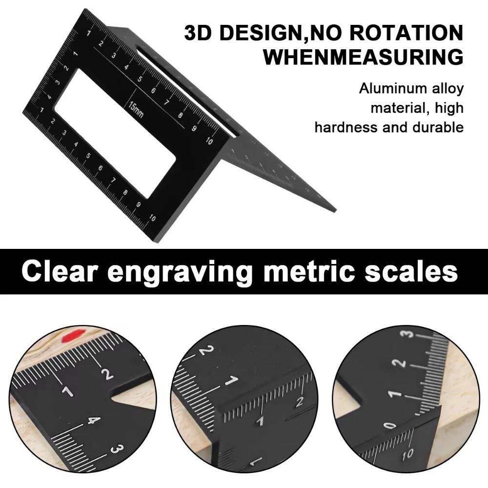 45 90 Degree Angle Ruler Multifunctional Marking Gauge Marking Gauge Carpenter Tool  Carpenter Work