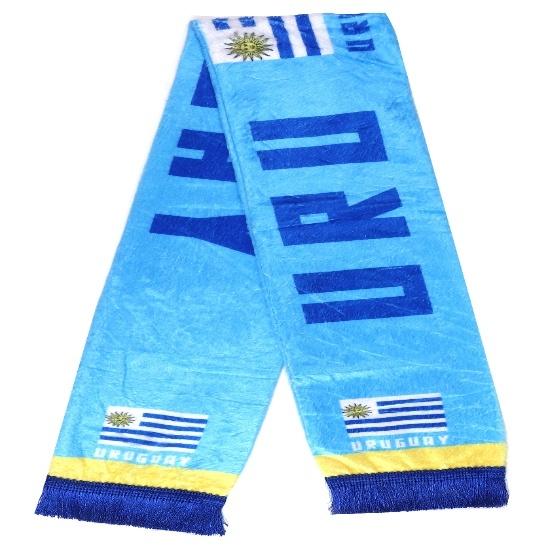 KNK 2026 Soccer Fan Scarf – Double Sided Reversible Football Supporter Scarf with Soft Velvet Feel Muffler Uruguay