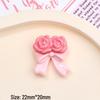 Powder Floral Bow Tie Charm: DIY Resin Hair Clip & Crocs Accessory