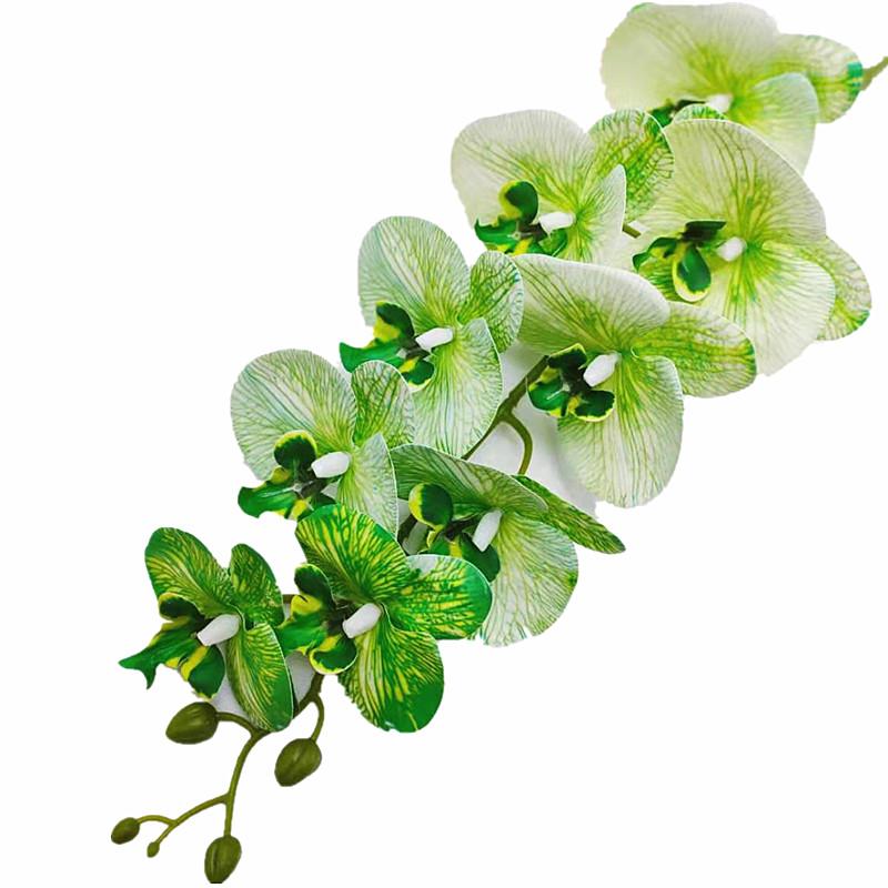 Latex Butterfly Orchid Flower 9 Heads Real Touch Artificial Phalaenopsis