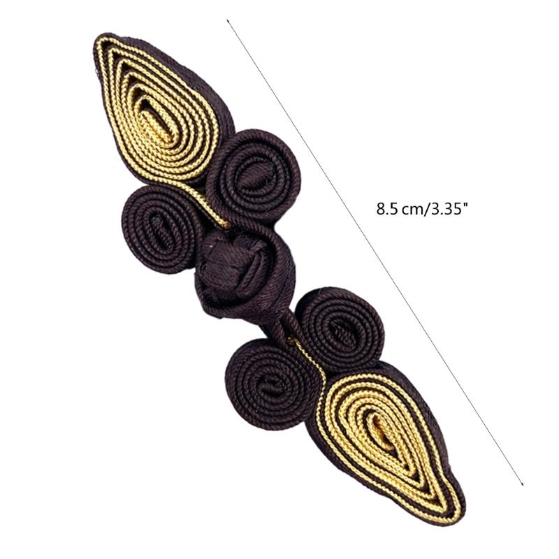 Chinese Tang Shirt Buttons Peach Shape Cheongsam Fastener Button DIY Knot Button