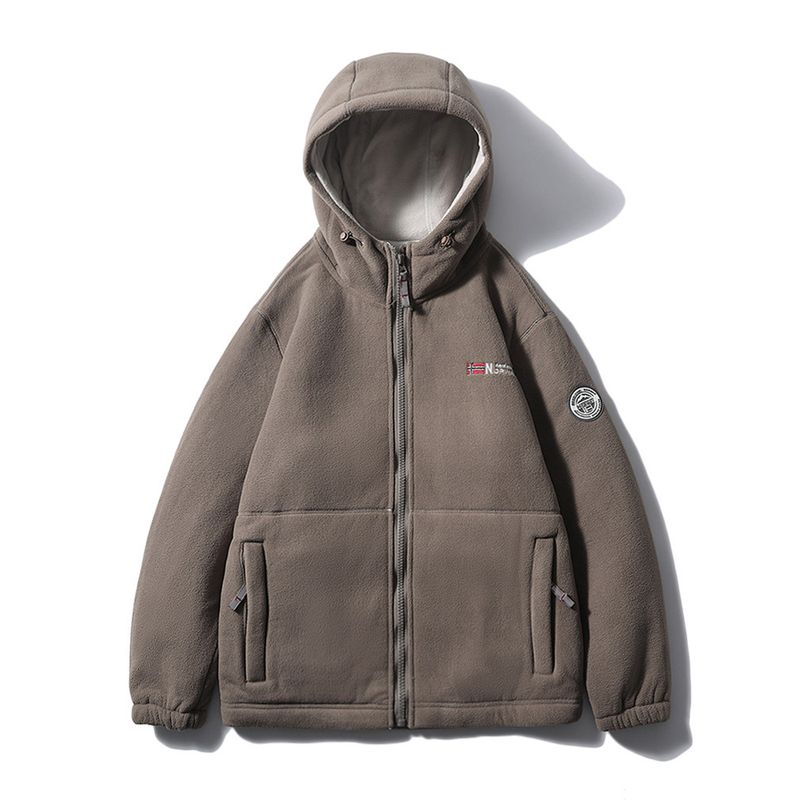 Exported to Norway Outdoor Sports Polar Fleece and Fleece Clothing Liner Men Winter Extra Thick Outwear Export Men's Clothing Jacket