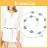 Catena Floreale Metallizzata Cintura in Vita per Donna Decorazione per Abito Estivo e Camicia