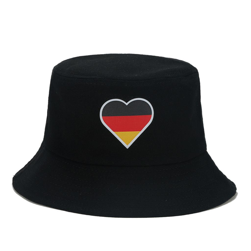 

Germany Flag Fisher Cap With Foldable Design And Uv Sunshade For Outdoor Activities чёрный