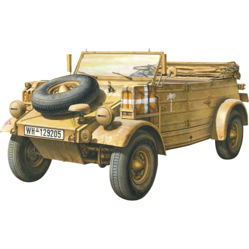 GSI Creos Monmodel 1/35 German Pkw.K1 Kubelwagen Type 82 North African Specification Plastic Model Kit MVS015