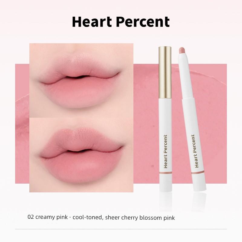 Zhao Lusi's Same Style! Korean Heartpercent Lip Liner and Nude Lipstick 20, Natural and Long-Lasting Base
