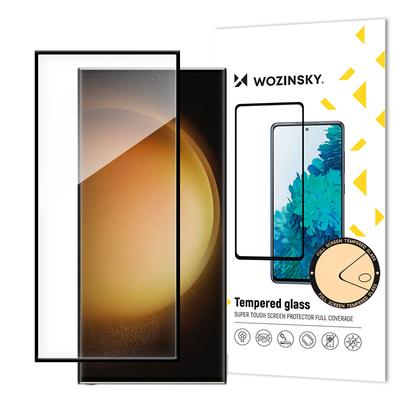 9H Tempered Glass for Samsung Galaxy S24 Ultra with Black Frame Full Glue