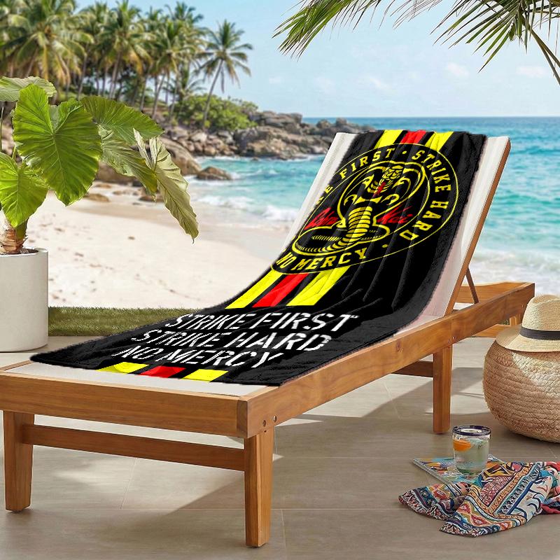 Cobra Kai Fashion Beach Towel: Ideal for Summer Adventures Soft, absorbent and quick drying suitable for swimming and bathing