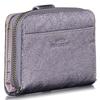 FRANCK ROSSINI Women's Metallic Crushed Cowhide Bifold Wallet, Made In Italy by LIFE. "It Looks Like a Mini Wallet, But It's a Long Wallet Inside."