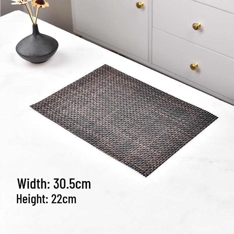 

Brown PVC Fiber Tea Mat with Filter Function and Heat Insulation - Ideal for Tea Ware and Table Runners