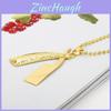 Blade And Razor Design Alloy Necklace With Chain For Fashion And Gifts