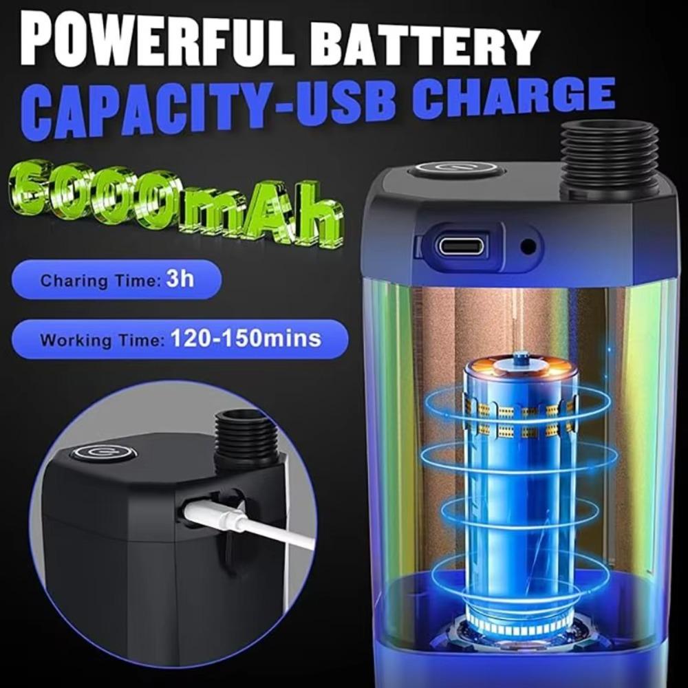Rechargeable Shower Pump LED Display Camping Shower New Portable Shower  Outdoor