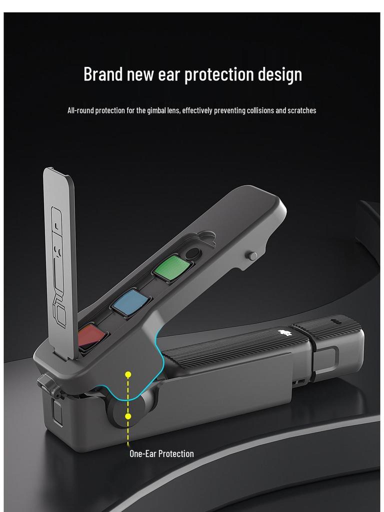 DJI Pocket 3 Magnetic Lens Flip Cover & Screen Protector Accessory for OSMO Action Camera