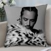 Singer S-Slimane France Pillow Case 3D Print Polyester Fiber 40*40 Cm Home Sofa Throw Pillow Cover Decoration Festival Gift