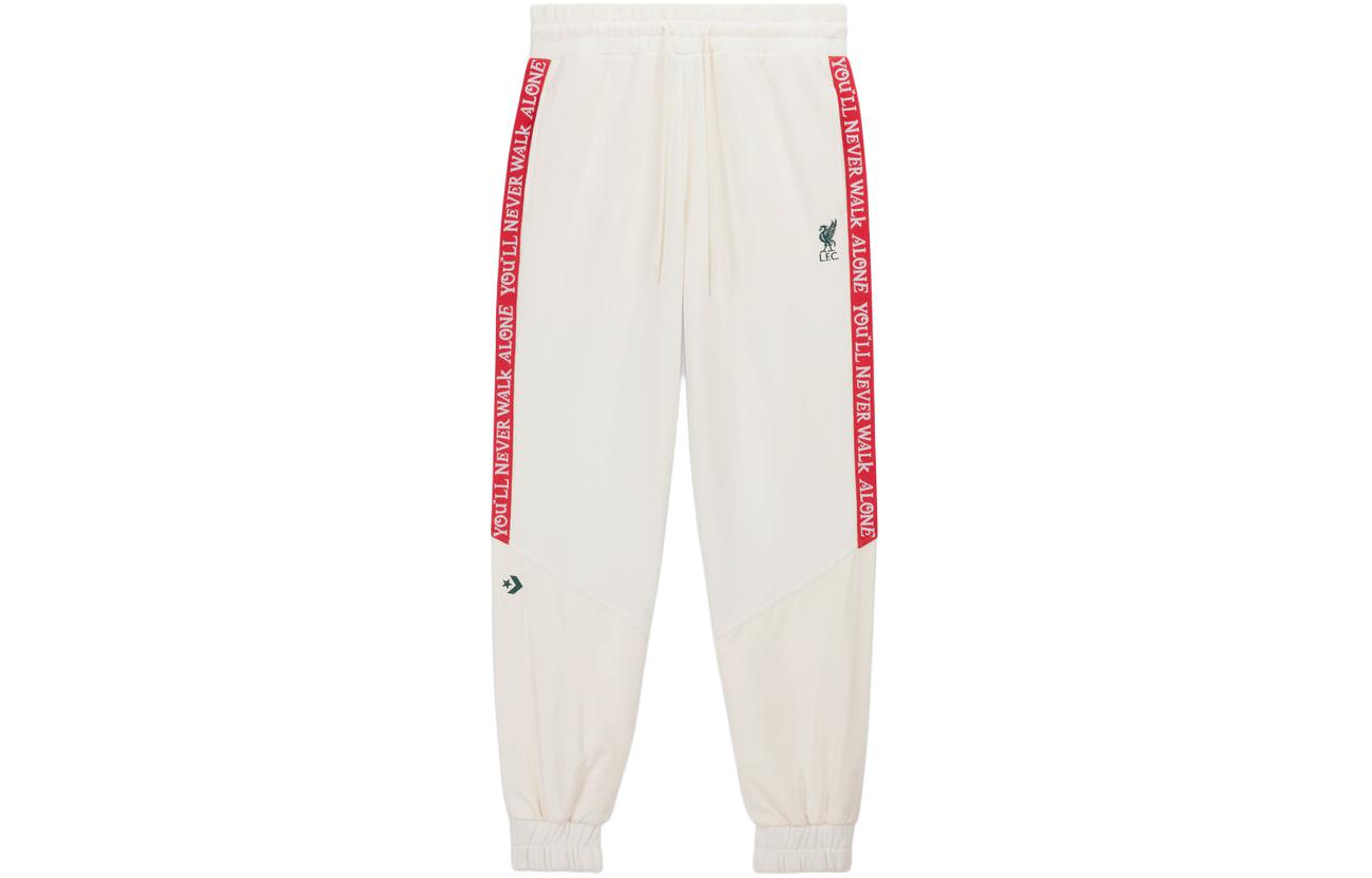 Converse x LIVERPOOL FC Liverpool FC Tape Jogger Casual Pants Unisex Ecru 10026263-A01 S