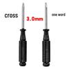 Phillips & Flathead Toy Repair Screwdriver Set - 2mm, 2.5mm, 3mm with Small Black Handle