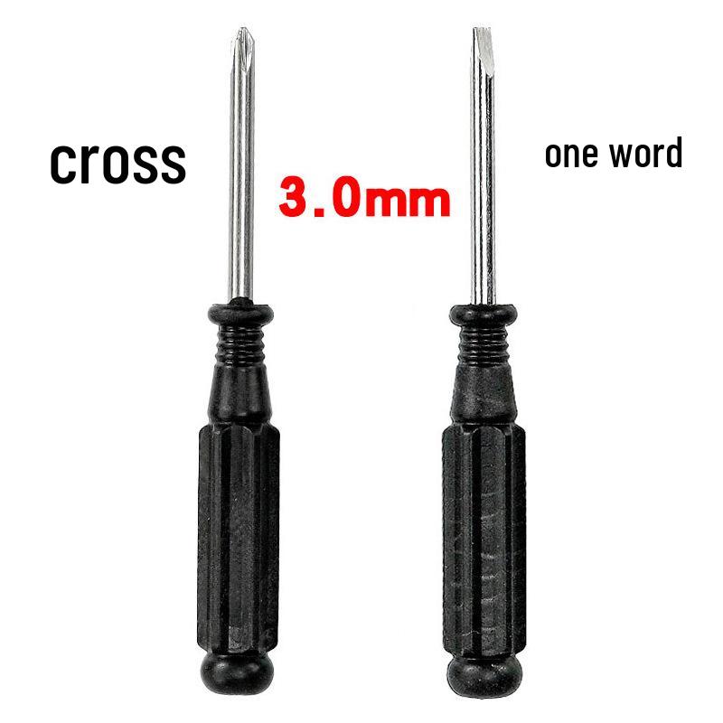 Phillips & Flathead Toy Repair Screwdriver Set - 2mm, 2.5mm, 3mm with Small Black Handle
