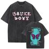 Washed Vintage Rapper Eladio Carrion Graphic T-shirt DON KBRN Album Merch T-shirts Men Women Hip Hop Fashion Oversized T Shirts