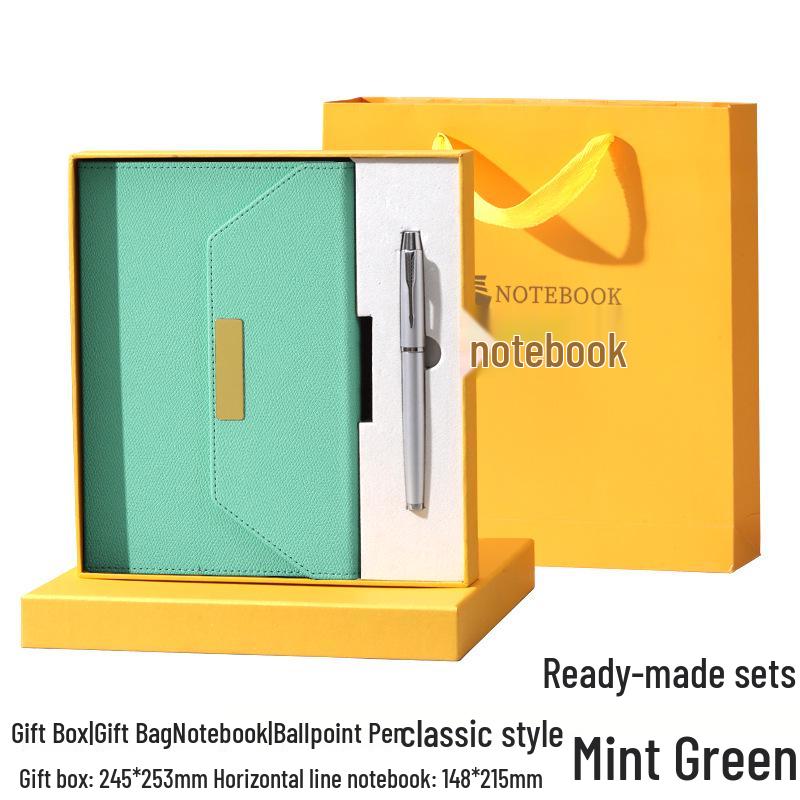 Tri-fold A5 Gift Box Set: Premium Business Meeting Notebook with Custom Logo