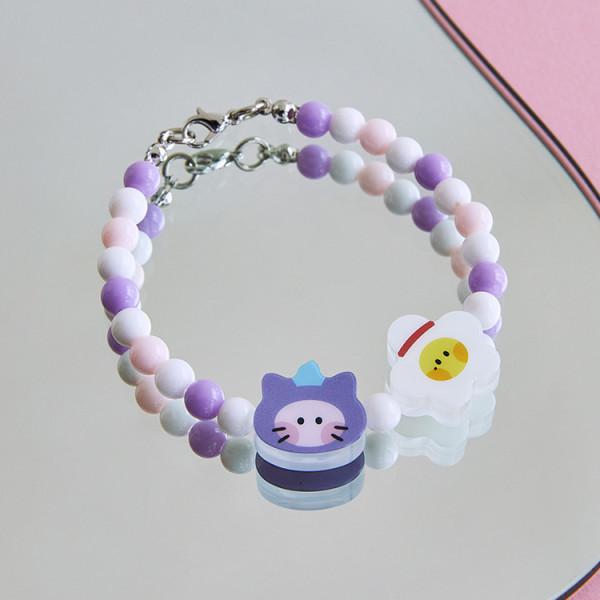

Миниатюрный акриловый браслет Line Friends truz chili & romy