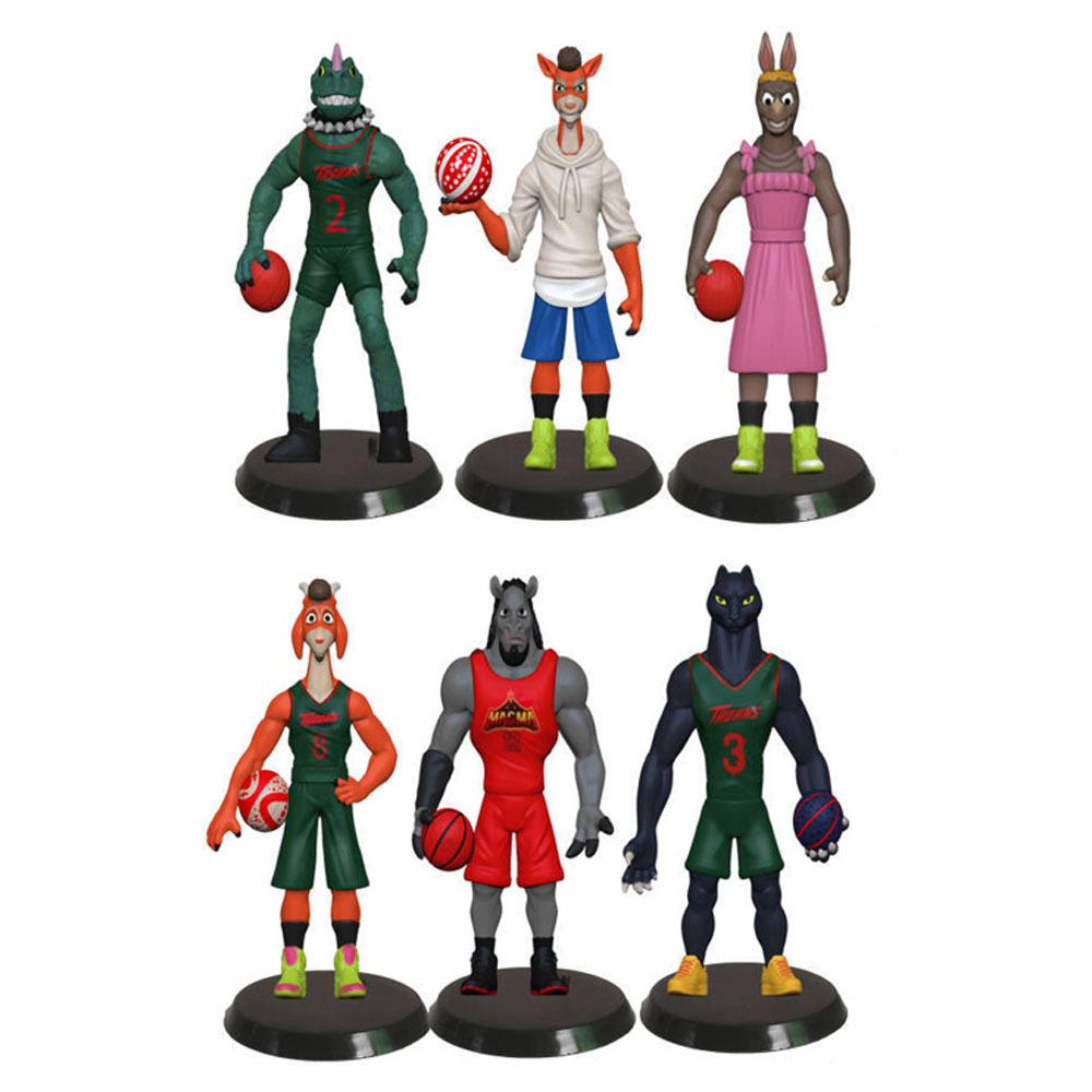 6pcs Anime Movie GOAT Anime Figure Will Harris Jett Fillmore Lenny Williamson Action Model PVC Desktop Statue Collection Toy Gif
