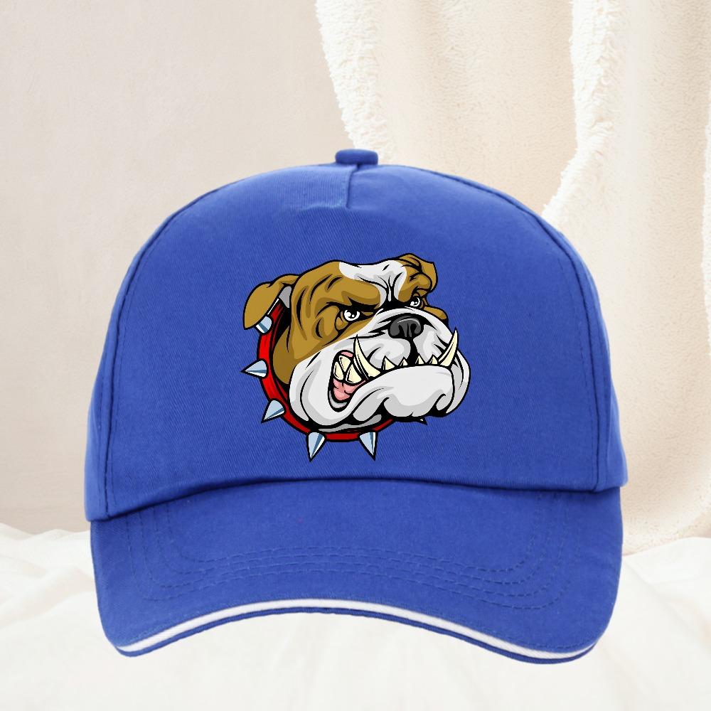 Super Angry Dog Stick Bully Bulldog Cartoon Unisex Baseball Cap Spring And Summer Snapback Hip Hop Hat Adjustable Sun Shading Hats