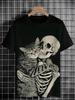 2025 Men's Funny Animal Print T Shirts Short Sleeve 3D Print Tees Crew Neck Summer Casual Tops Clothing Apparel