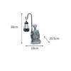 Solar Dragon Garden Statue Light Cordless for Evening Entertaining Areas