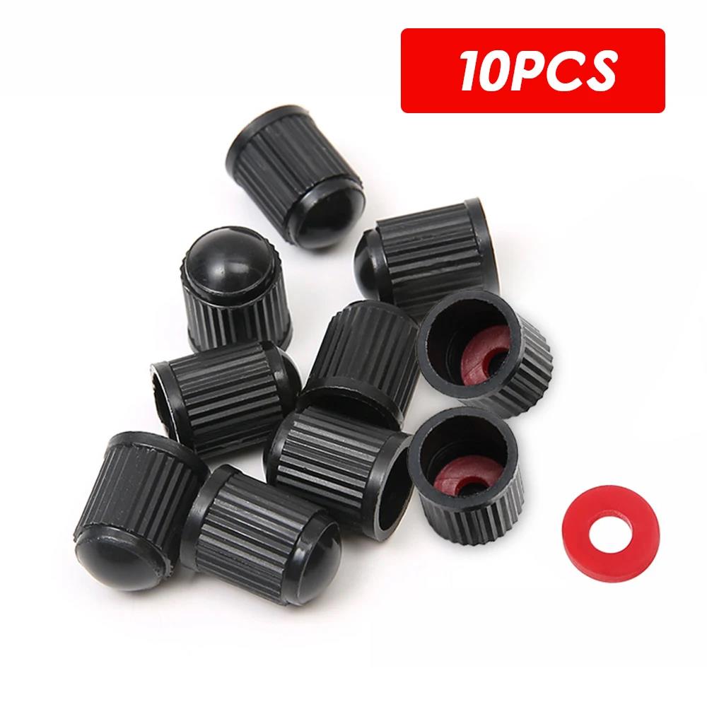 Tire Valve Dust Caps Stem Covers Plastic Car Wheel Tire Valve Tyre Stem Air Caps Auto Bike Bicycle Truck Motorcycle Accessories Tire Chucks 1