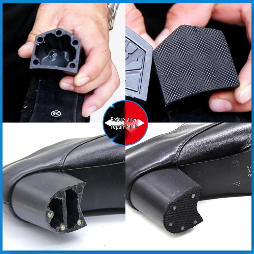 Pepper Oak High Heel Replacement Rubber Non-Slip Sound-Dampening Shoe Heel Repair Parts