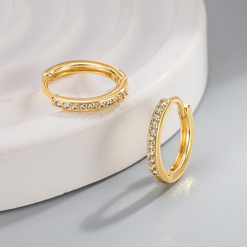 Manșete Elegante pentru Urechi cu Diamante Placate cu Aur de 18K pentru Bărbați și Femei