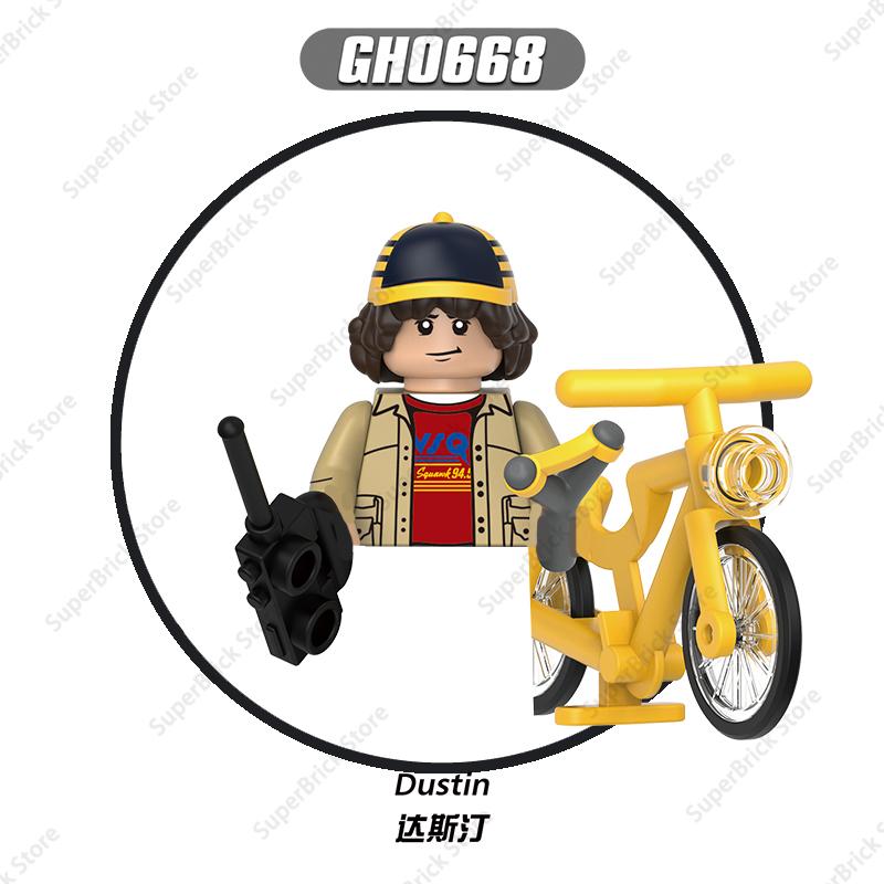 Montauk Upside Down World Building Blocks Demogorgon Vecna Eleven Mini Action Figures Bricks Model Movies Dolls Toys Kids Gift