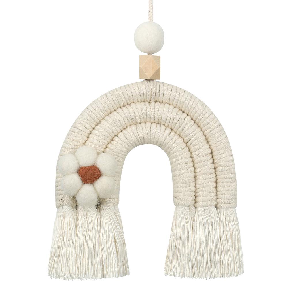 Rainbow Wall Hanging Decoration Handmade Woven Rainbow Decoration Nordic Ornament Baby Room Accessories Living Room