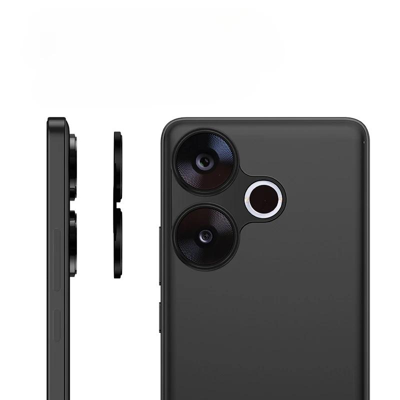Osłona obiektywu tylnej kamery do Xiaomi Poco F6 5G Tylna aluminiowa metalowa osłona obiektywu kamery do POCO F6 Folia pierścieniowa obiektywu