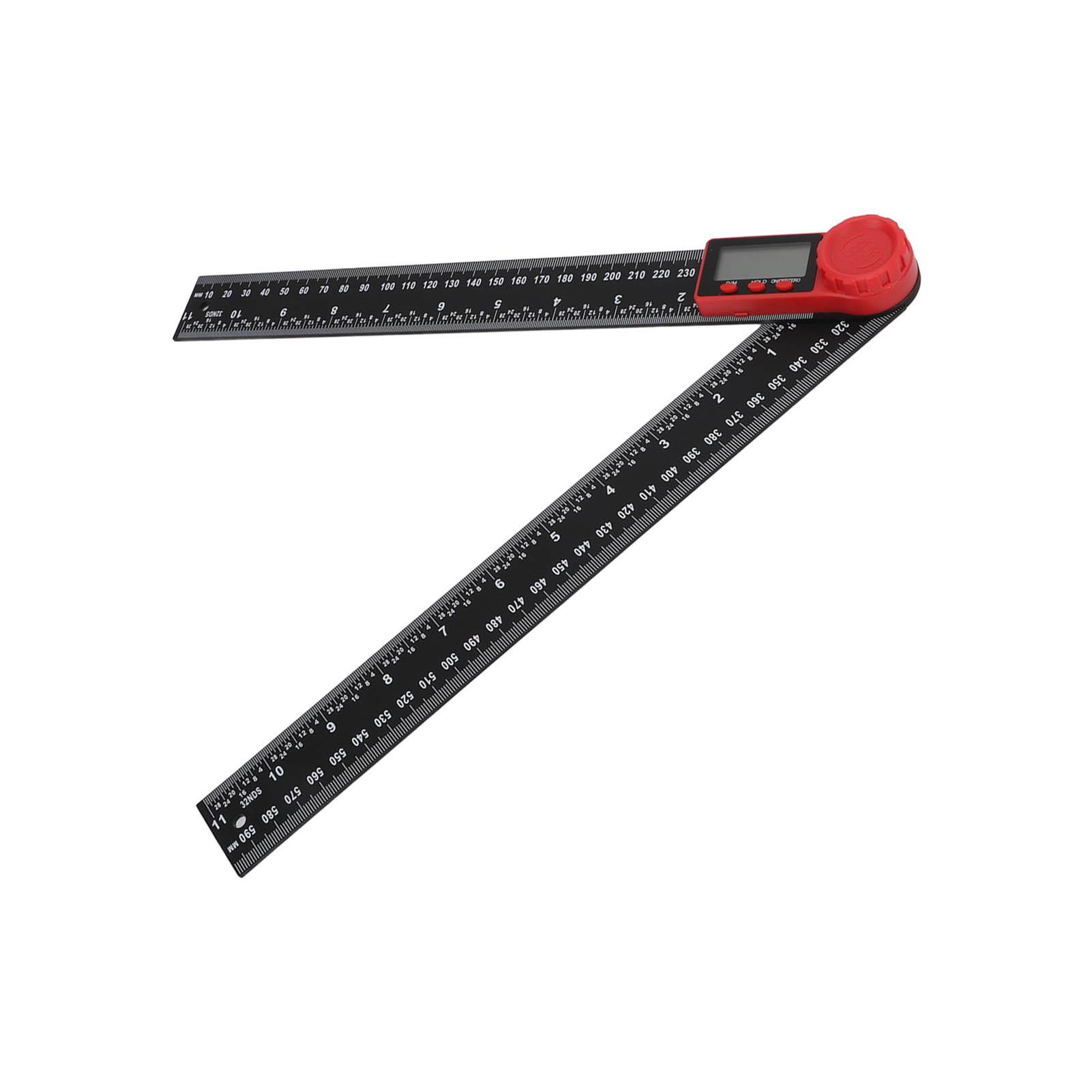 Digital Display Angle Ruler 2 in 1 Plastic Lightweight Convenient Black Digital Angle Finder