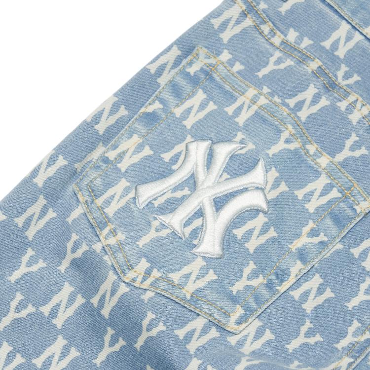 New MLB New York Yankees Jeans Women's Light Blue 3FDPM0521-50BLL